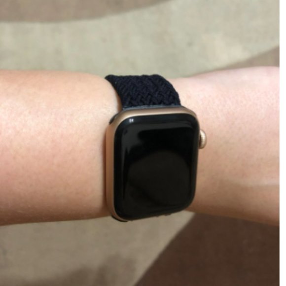 NEW BLACK Braided Solo Loop For Apple Watch - Picture 4 of 7